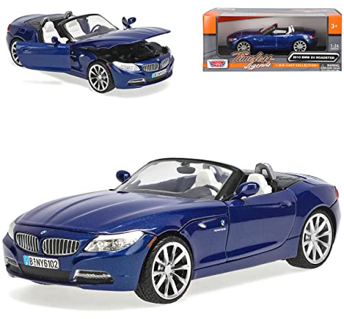 B*M*W Z4 Z 4 Roadster Blau Cabrio E89 Ab 2009 1/24 Motormax Modellauto Modell Auto