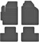Gummimatten Fußmatten 1.5 cm Rand kompatibel mit Mitsubishi COLT VI Bj. 2004-2008 ideal angepasst 4 -Teile EIN Set