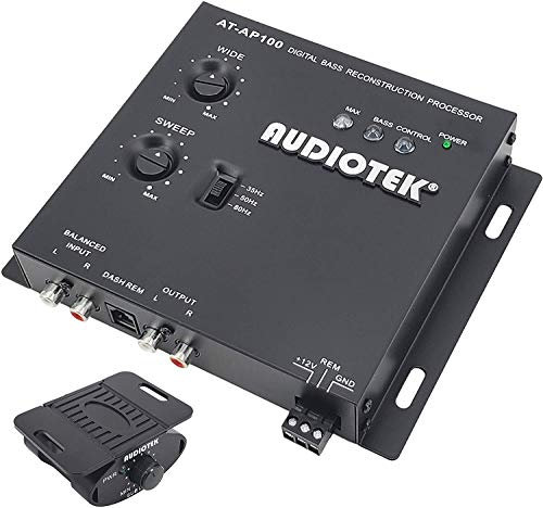 Audiotek AP100 Digital Bass Processor, Crossover per sintonizzatori subwoofer auto w/manopola
