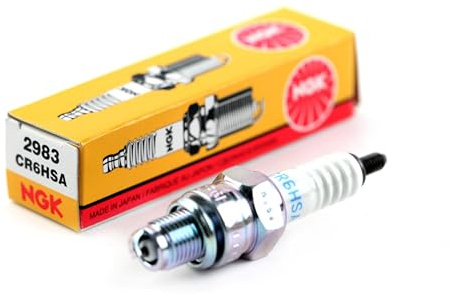 NGK Zündkerze CR6HSA Gewinde Ø 10 mm für Motorroller, Kleinkrafträder