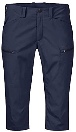 Bergans Utne Pirate W Pants Blau - Leichte atmungsaktive Damen 3/4 Wanderhose, Größe S - Farbe Navy
