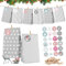 Adventskalender zum Befüllen Tüten Grau, 24 Adventskalender Papiertüten mit Zahlenaufklebern, DIY Weihnachtskalender zum Befüllen, Adventskalender Selber Basteln, 24 Geschenktüten für Weihnachtszeit