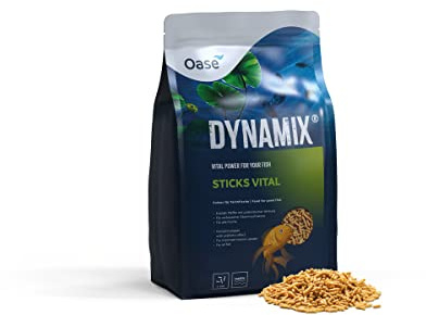 OASE Dynamix Sticks Vital 8 L, Fischfutter, Teichfischfutter, Alleinfutter, Reichhaltige Teichsticks mit Vitaminen und Mineralstoffen, gleichmäßiges Wachstum, schillernde Farben