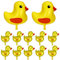 2Pcs große Größe Ente Ballons und 10Pcs Mini Enten Form Folie Ballon Ente Party Dekorationen Bauernhof Tier Thema Ballon Dekor Gelb Tiny Ducky Girlande Partyzubehör für Kinder Geburtstag Baby Dusche