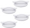 GZXYUAN 4 Pieces Handles Self Adhesive Pull Handles Plastic White Sticky Door Handle for Doors and Windows Cupboards Drawers Cupboards (8.2 * 4.9cm)