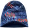 Wollhuhn Öko Warme Winter Jungen/Mädchen/Kinder Winter Long Beanie Mütze Mit Fleecefutter Versch. Motive (aus Öko-Stoffen, Bio) 20220666 (Skater Grau/Orange, M)