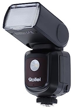 ROLLEI HS Freeze Portable - Aufsteckblitz I Blitzgerät I Kamera I Blitzschuh I Hot-Shoe-Anschluss I 9 Stufen