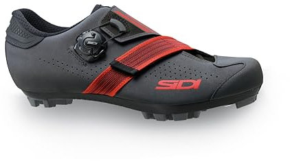 SIDI Aertis Fahrradschuhe für Herren, MTB, Grau Rot, 43 EU