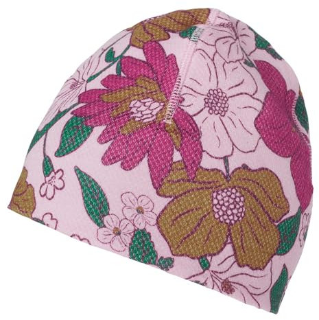 Helly-Hansen Uni-Erwachsene Hh Lifa Merino Beanie-Mütze, 663 Magenta 2.0 Floral AOP, Einheitsgröße