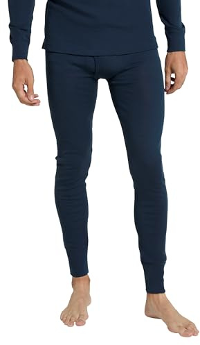 Mountain Warehouse Mens Merino Thermal Base Layer Trousers - Lightweight Mens Pants, Antibacterial, Breathable Bottoms - for Camping in Petrol L