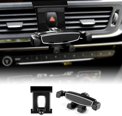 KUNGKIC Für BMW 1er F20 F21 2012-2018 Auto-Handy-Halterung Verstellbare Autotelefon-Halterung Compatible with 3,5-5,5-Zoll-Handys Zubehör 360°Drehung Zink-Legierung ABS