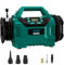 Mellif Akku Kompressor für Makita Akku 18V, kompakt Luftkompressor 11 bar,160PSI,400L/Min,95cm Schlauchlänge,LED Licht,mit 6 Zubehöre zum Aufblasen/Absaugen für Fahrad-Autoreifen,Luftkissen(ohne AKKU)