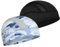 MELASA Cooling Fahrradmütze Unter Helm, Mech Atmungsaktive Helmet Liner Skull Cap, Fahrradhelm Mütze Laufmütze Sport Funktionsmütze für Männer Frauen, Passt unter Helme（Schwarz & Gletscherweiß）