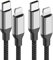 Acecene USB C to Lightning Cable 1m, 2 Pieces MFi Certified Fast Charging iPhone Charger Cable USB C, Type C to Lightning Cable For iPhone 14 13 12 11 Pro Max 8 7 6 Plus SE X - Black