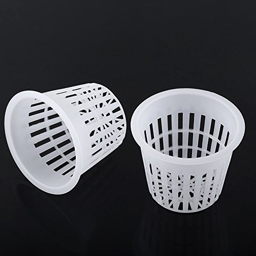 Riuulity Cestino per Piantare Coppa Clone Cestino per Piantare Coltivazione Cestino per Piantare Cestino Idroponico Vaso in Rete per Pp Cestino per la Spesa in Rete di Plastica 10 Pezzi
