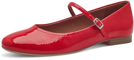 Tamaris Ballerina Damen Vegan Elegant rot,EU 40
