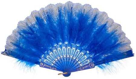 FUXIU Fans & Cooling Fans for Bedroom Fan Vintage Dance Foldings Fan Elegant Large Hand Fan for Costume Dancing Show Party Wedding Decorations