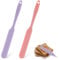 2 Pcs Mini Spatula Silicone, Small Spatulas for Kitchen Use, Heat Resistant Rubber Spatulas Non-Stick Baking Spatula Silicone Kitchen Utensils, Kitchen Spatula for Baking, Cooking, and Mixing