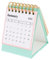 STOBOK Tischkalender 2025 Planer Kalender Desktop-monatskalender Kalender Für Tisch Mini-tischkalender Heimdekoration Filigraner Monatskalender Kreativer Tischkalender Green Papier