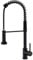MIFULY Black Kitchen Tap, Kitchen Mixer Tap with Pull Out Sprayer, Commercial, Matte Black