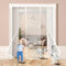 Rideau Porte 300x210cm Anti Store Moustiquaire Moustiquaire sur Mesure de Porte Fermeture Automatique pour d Entrée Intérieur/Patio Blanc