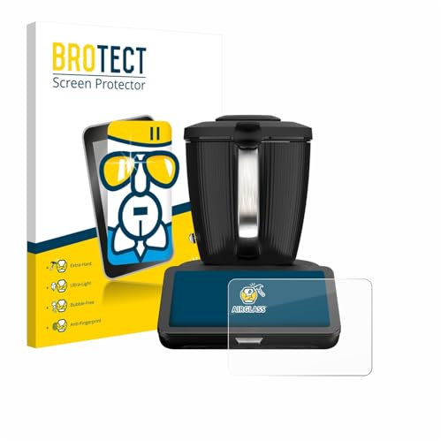BROTECT Schutzglas für Vorwerk Thermomix TM7 Schutzfolie Panzer Folie Glas Displayschutz Made in Germany [Extrem Kratzfest 9H, Anti-Fingerprint, Ultra-Transparent]