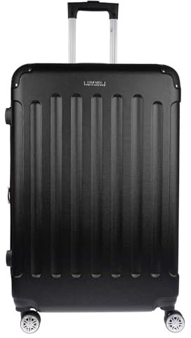 Christian Wippermann Koffer bis 92L - Robuster ABS Hartschalenkoffer Größe L 44x64x27,5 cm mit Dehnfuge - Leicht mit TSA Schloss - 4 Rollen 360 Drehbar - Ideal für Reisen - Mittelgroßer, Rollkoffer