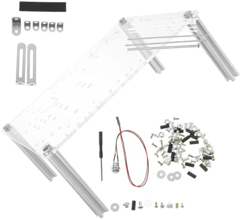 UKCOCO Support Boîtier PC Ouvert Cadre Aéré Compatible Matx Design Compact Simple Support pour Cartes Vidéo et Montage DIY Bureau Gaming et Création