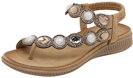 Cocila Sandali Trekking Donna Da In Stile Con Strass Zeppe BohéMien Scarpe Aperte sandali sportivi donna 35 Anatomici 34 Estive Zeppa Fucsia Lacci Alla Schiava Espadrilles Bianchi Corda Podoline