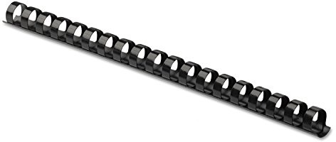 Fellowes 52326 Plastic Binding Combs - Round Back, 1/2 Inches, 90 Sheets, Black, 100 Pack