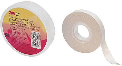 3M F510085544 SCOTCH27U-12X20 - Nastro adesivo in tessuto Scotch 27, 20 m x 12 mm, 1 pezzo, colore: Bianco