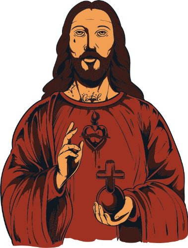 Jesus Christ Cross Religion Hochwertigen Auto-Autoaufkleber 10 x 12 cm