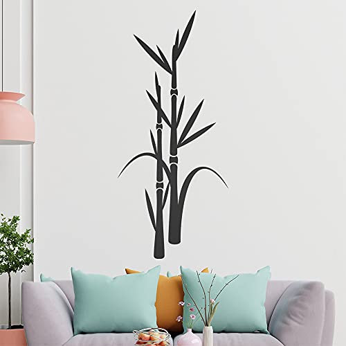 Bambus - Pflanze - Dekoration Wandtattoo in 6 Größen - Wandaufkleber Wall Sticker - Dekoration, Küche, Wohnzimmer, Schlafzimmer, Badezimmer