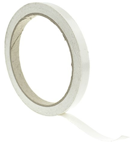 FiveSeasonStuff All Season High Strength Adhesive Single Sided Duct Tape, Carpet Tape, Strong Water resistant Tape (Duct Tape - White 1cm Wide x 1M Length)