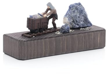 Rudolphs Schatzkiste Miniaturbergwerk Sockel Huntschieber mit Edelstein bunt BxHxT 7,5x13x4,5cm NEU Bergbau Bergwerk Weihnachtspyramide Schwibbogen Tischdekoration Dekoration Weihnachten Wärmespiel
