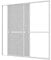 Culex 101340107-VH Fliegengitter Doppelschiebetür Schiebetür anthrazit 240x240cm