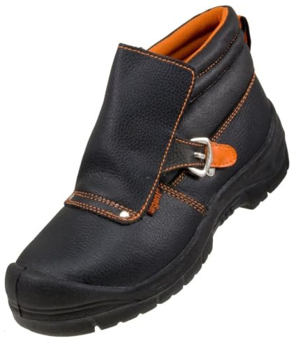 URG Schweißerstiefel S1P Sicherheitsschuhe Arbeitsschuhe Schweißerschuhe Stahlkappe(115) (43 EU)