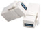 AAOTOKK USB Keystone Adapter USB 3.0 A Keystone Jack Insert Female to Female conector Adapter for Wall Plate Outlet Panel (White/2 Pack)
