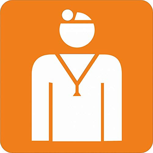 Schild: Piktogramm Arzt - Aluverbundschild 150 x 150 mm nachleuchtend