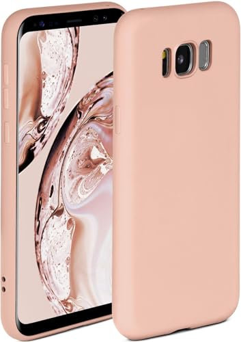 ONEFLOW Soft Case für Samsung Galaxy S8 Hülle aus Silikon mit Kameraschutz, Silikonhülle mit erhöhtem Schutz fürs Display, Backcover Schutzhülle, weiche Handyhülle, Rosa