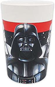 Procos 92849 - Mehrwegbecher Star Wars, 2 Stück, Fassungsvermögen 230 ml, wiederverwendbar, Partygeschirr