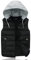 Ommda Doudoune Sans manches Homme Coupe-Vent Gilet Matelassé à Capuche Hiver Extérieur Chaud Puffer Blouson sans Manche Le noir M