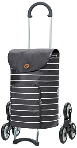 ANDERSEN Einkaufstrolley - Treppensteiger Scala Shopper Mia anthrazit 47 L stilvoll,wasserabweisend, leichtgängig, Räder abnehmbar, Treppensteiger