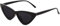 SOJOS Sonnenbrille Damen Retro,Vintage Cateye Sonnenbrillen Trendy Schmale Katzenauge SJ2044