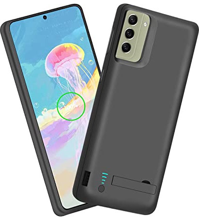 Sitong Battery Case for Samsung Galaxy S21 FE 5G, 5000mAh Rechargeable Extended Battery Charging Charger Case, Add 100% Extra Juice, Not Compatible with Galaxy S21 (6.4 inch) Black