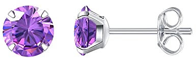 Limerencia Boucles d'oreilles Femme, Hypoallergénique boucle doreille Titane pour Femmes Hommes, 20G Helix Piercing Médical en Titane pour Oreilles Sensibles Cartilage (5mm, Violet)