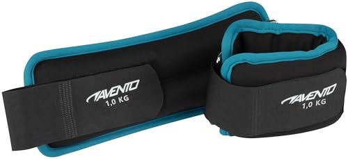 Avento S6443233 Knöchelgewichte für Erwachsene, Unisex, Schwarz, Standard
