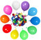 HYKJNBW Confezione da 50 palloncini arcobaleno in lattice multicolore, 30,5 cm, palloncini arcobaleno assortiti, per feste di compleanno, matrimoni, baby shower