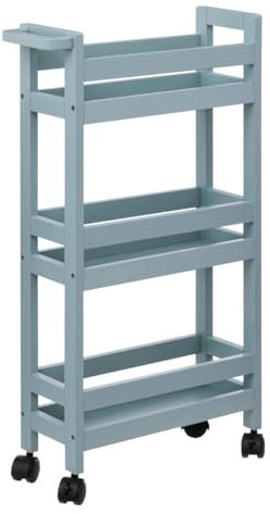 5five - servierwagen mit Rollen 3 Ebenen colorama blau Artic