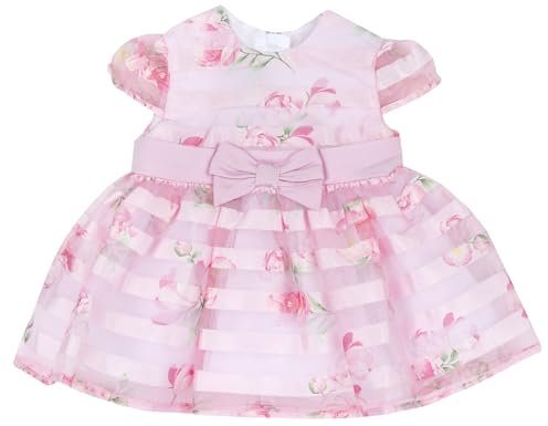 Chicco, Vestito Neonata Elegante a Maniche Corte, con Comoda Apertura, in Morbido Cotone, Lavabile in Lavatrice, Abbigliamento Neonata 0-24 Mesi, Designed in Italy
